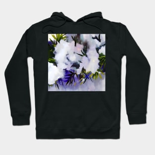 Snow on Pine Needles Hoodie